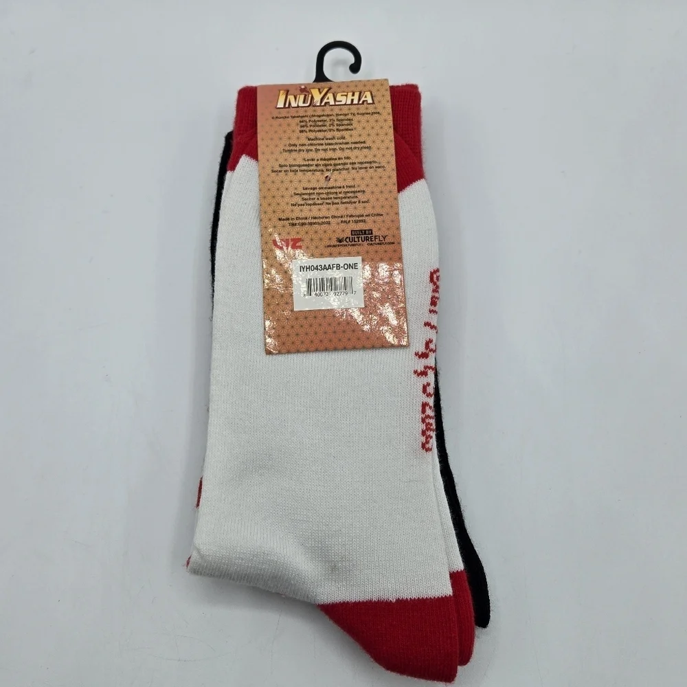 Inuyasha Crew Socks 2 Pack